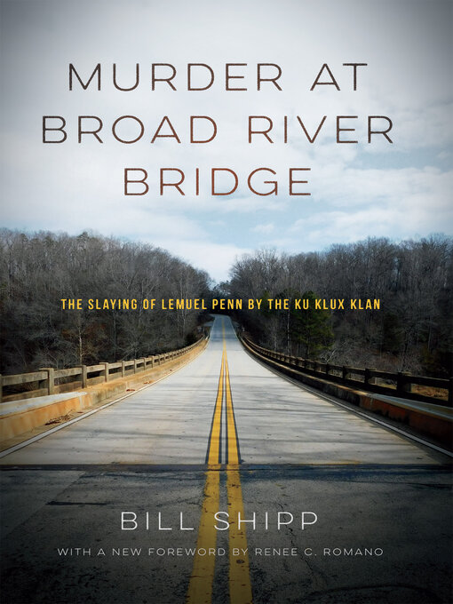 Title details for Murder at Broad River Bridge by Bill Shipp - Available
